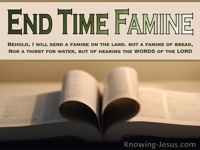 Amos 8:11 End Time Famine (devotional)10:15 (beige)